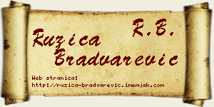 Ružica Bradvarević vizit kartica